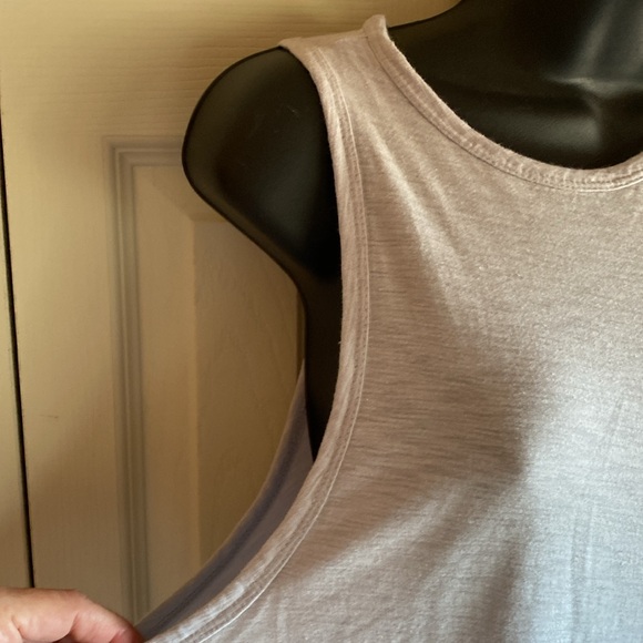 James Perse NWT Light gray Razorback cotton blend midi tank dress size 3 - Picture 7 of 13